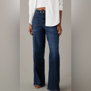 American Eagle dreamy drape stretch wide leg jeans